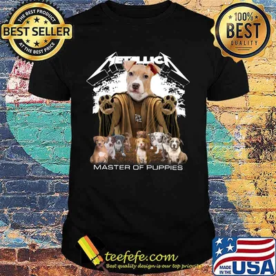 Pitbull metallica master of puppies shirt