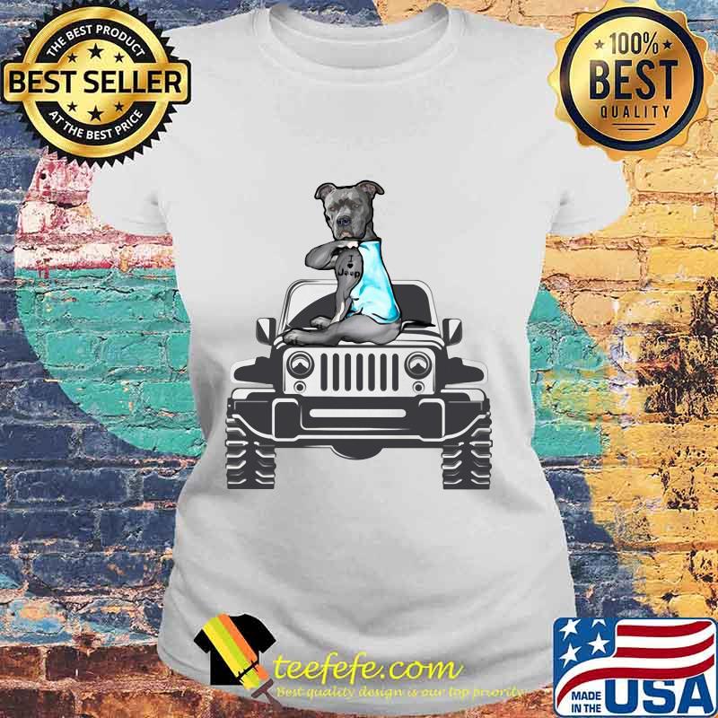 Pitbull tattoos i love car s Laides tee Pitbull tattoos i love car s Laides tee