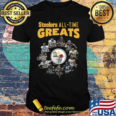 Pittsburgh steelers all time greats signatures shirt