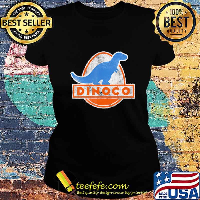 Pixar cars iconic dinoco dinosaur logo s Ladies tee Pixar cars iconic dinoco dinosaur logo s Ladies tee