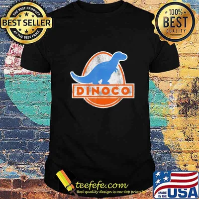 Pixar cars iconic dinoco dinosaur logo shirt