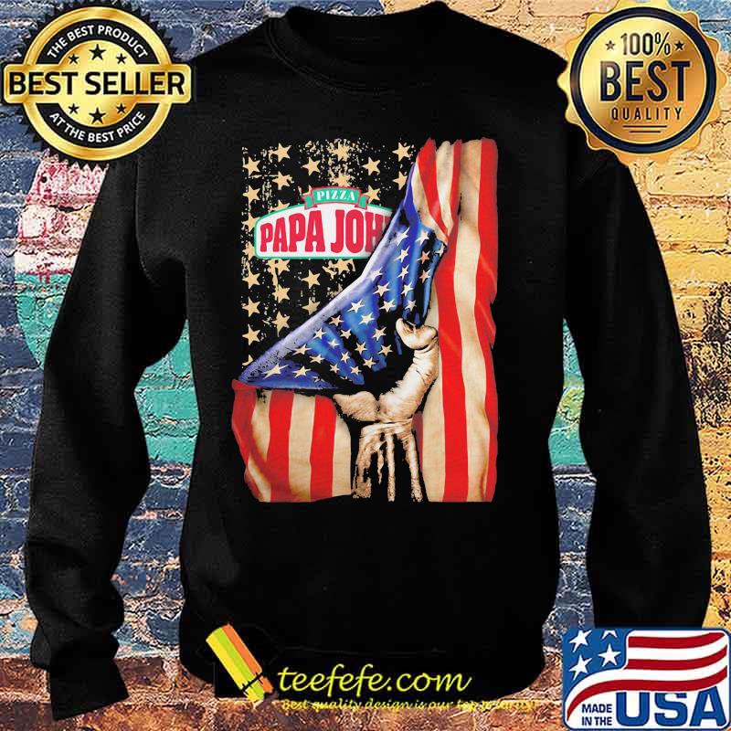 Pizza papa john american flag independence s Sweater Pizza papa john american flag independence s Sweater