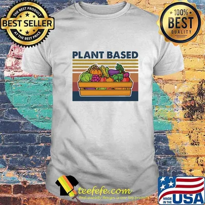 Plant Based Vegan Vintage Retro Shirt