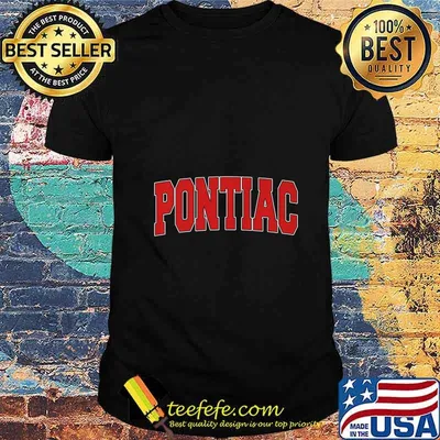 PONTIAC MI MICHIGAN Varsity Style USA Vintage Sports Premium T-Shirt