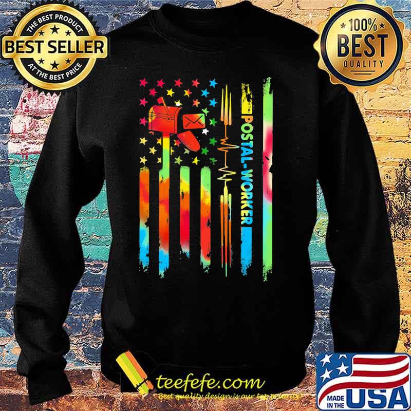Postal worker hippie american flag independence day s Sweater Postal worker hippie american flag independence day s Sweater