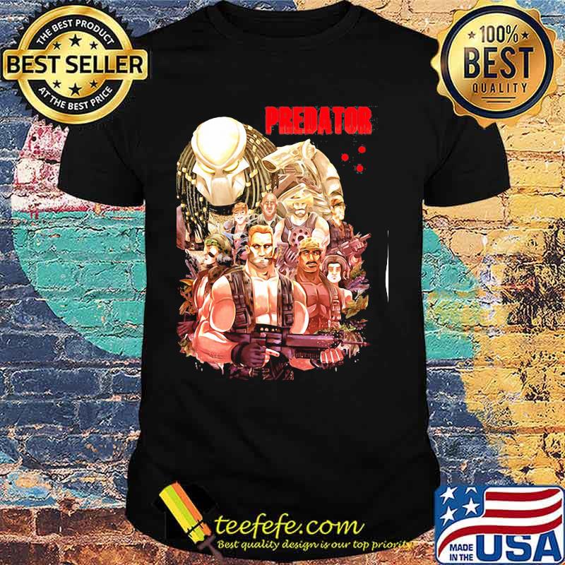 Predator movie cartoon characters shirt Predator movie cartoon characters shirt