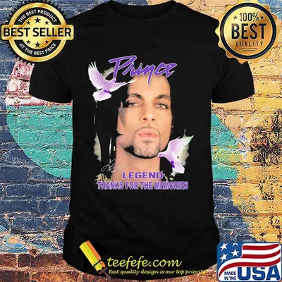 Prince legend thanks for the memories signature bird shirt