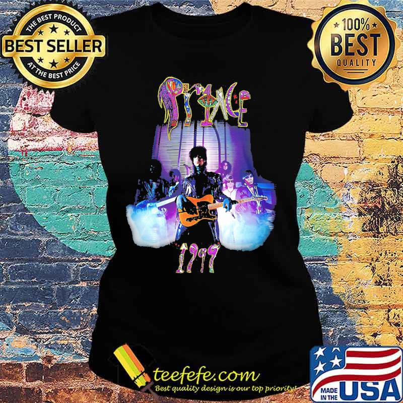 Prince playing guitar 1999 s Ladies tee Prince playing guitar 1999 s Ladies tee