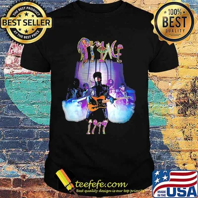 Prince playing guitar 1999 shirt