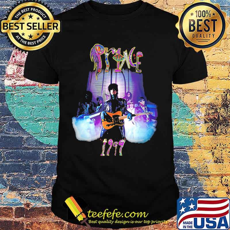 Prince playing guitar 1999 shirt