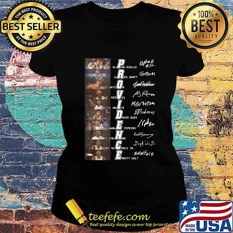 Providence friars men's basketball players signatures s Ladies tee Providence friars men's basketball players signatures s Ladies tee