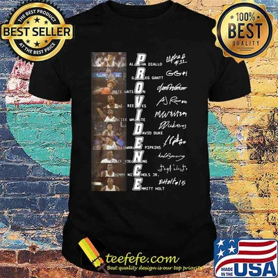 Providence friars men's basketball players signatures shirt