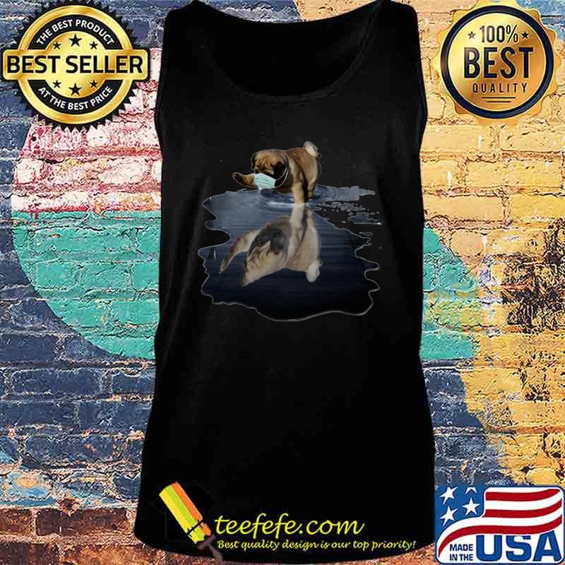 Pug dog mask water reflection s Tank top Pug dog mask water reflection s Tank top
