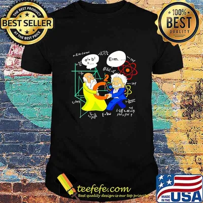 Pythagoras vs einstein math shirt