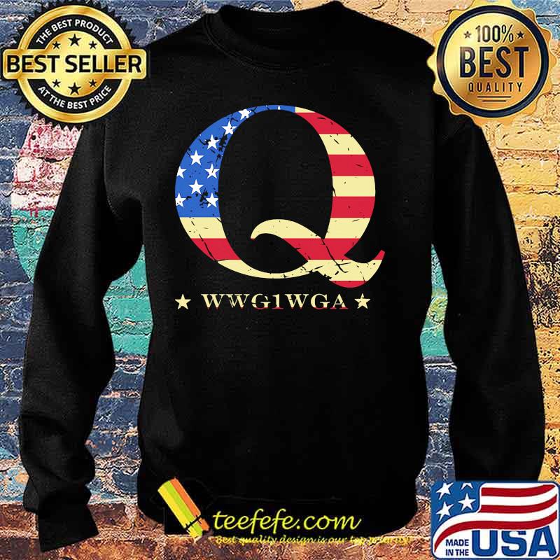 Q Wwg1wga American Flag Independence Day Shirt Sweater Q Wwg1wga American Flag Independence Day Shirt Sweater