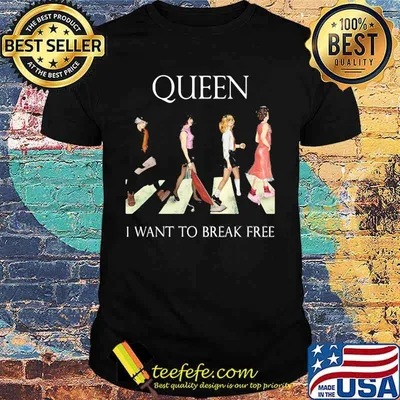 Queen band crossing the line i want to break free shirt