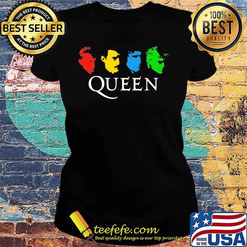 Queen band faces color s Ladies tee Queen band faces color s Ladies tee
