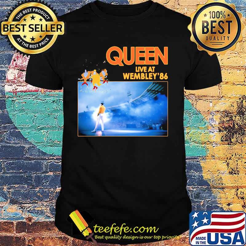 Queen band live at wembley 86 shirt Queen band live at wembley 86 shirt