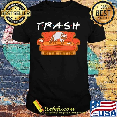 Raccoon on sofa Trash shirt
