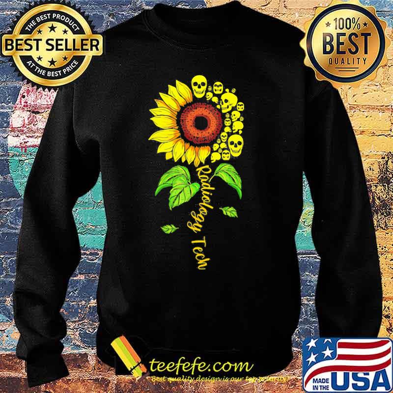 Radiology Tech Floral Sunflower Flower Skulls s Sweater Radiology Tech Floral Sunflower Flower Skulls s Sweater