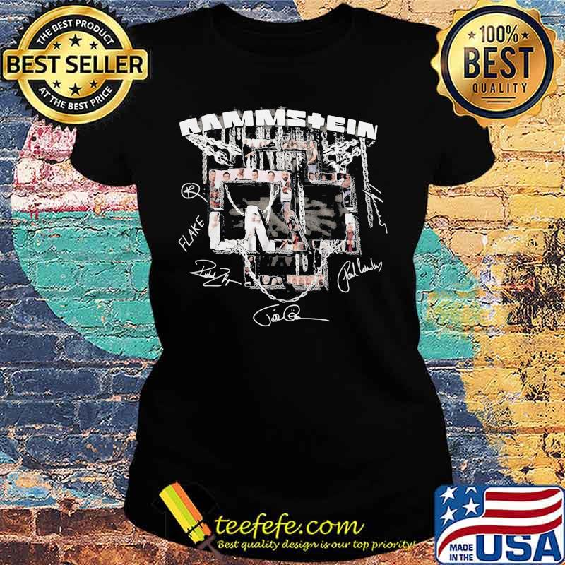 Rammstein band members signatures s Ladies tee Rammstein band members signatures s Ladies tee