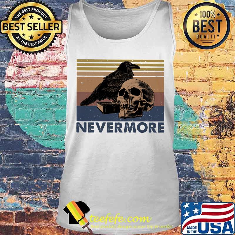 Raven Skull Nevermore vintage retro s Tank top Raven Skull Nevermore vintage retro s Tank top