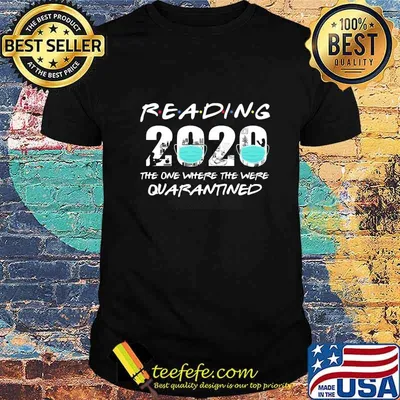 Reading 2020 the one where the were quarantined Face mask shirt