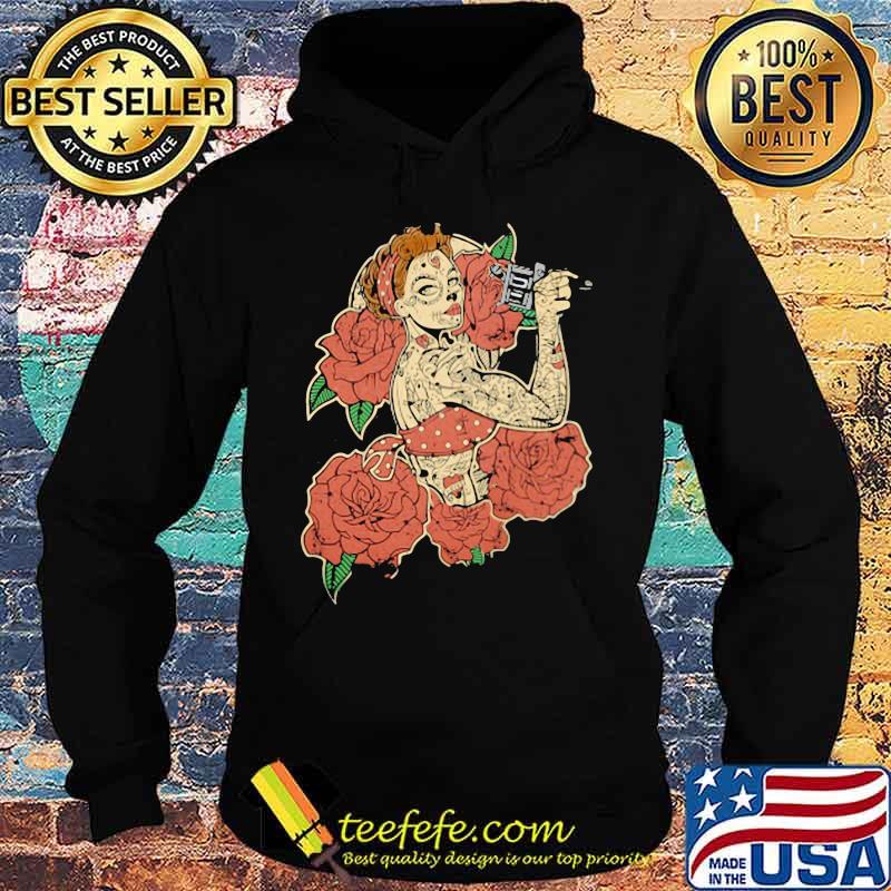Real Girls Wear Inks Flower Tattoos s Hoodie Real Girls Wear Inks Flower Tattoos s Hoodie