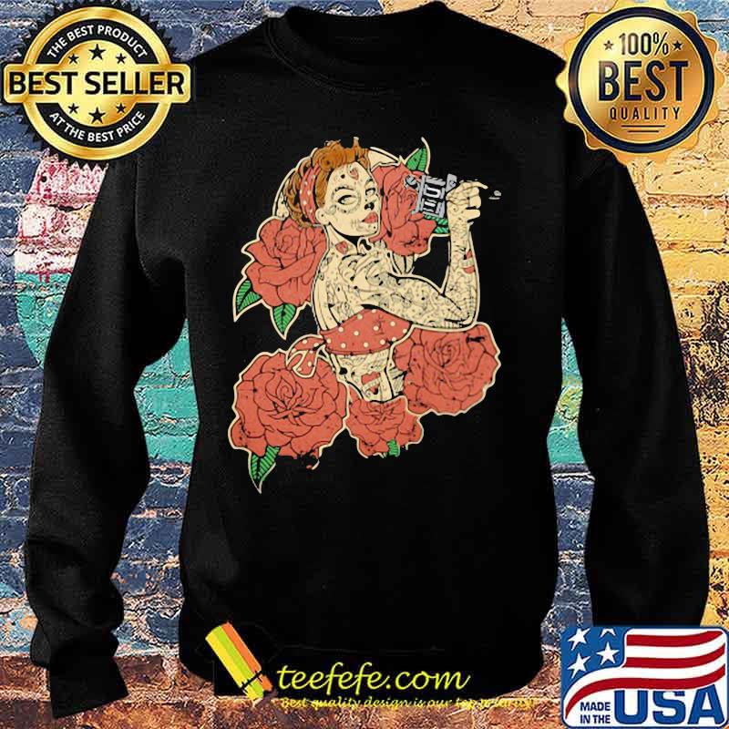 Real Girls Wear Inks Flower Tattoos s Sweater Real Girls Wear Inks Flower Tattoos s Sweater