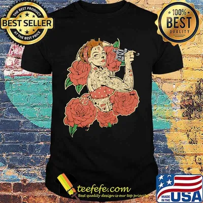 Real Girls Wear Inks Flower Tattoos shirt