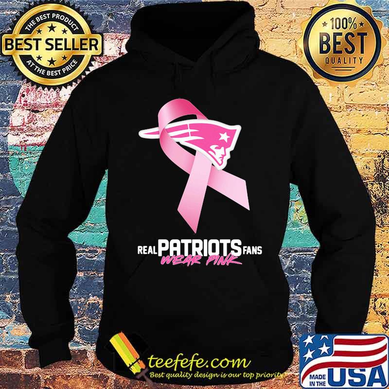 Real patriots fans wear pink logo cancer awareness s Hoodie Real patriots fans wear pink logo cancer awareness s Hoodie