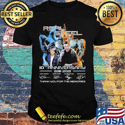 Real steel 10th anniversary 2011 2020 thank you for the memories signatures shirt