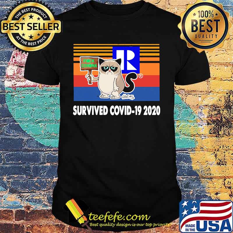 Realtor meme cat fuck coronavirus survived covid-19 2020 vintage retro shirt Realtor meme cat fuck coronavirus survived covid-19 2020 vintage retro shirt