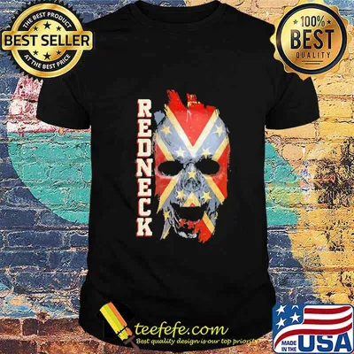 Redneck skull british flag shirt
