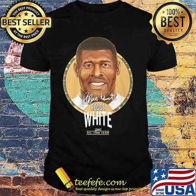 Reggie white all time team signature shirt