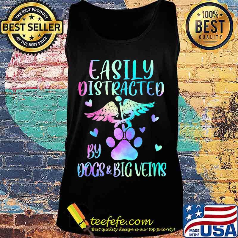 Registered Nurse Logo Easily Distracted By Dogs And Big Veins s Tank top Registered Nurse Logo Easily Distracted By Dogs And Big Veins s Tank top