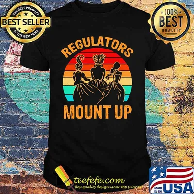 Regulators Mount Up Witches Halloween Vintage Retro Shirt
