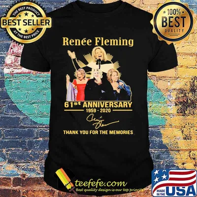 Renee fleming 61st anniversary 1959 2020 thank you for the memories signature shirt