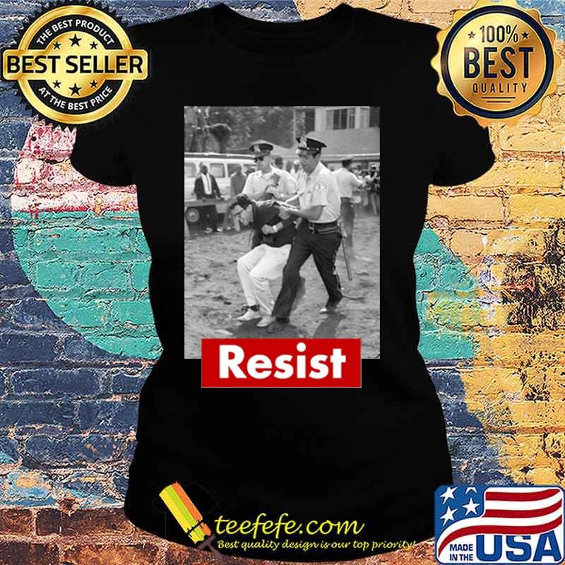 Resist young bernie sanders arrested s Ladies tee Resist young bernie sanders arrested s Ladies tee