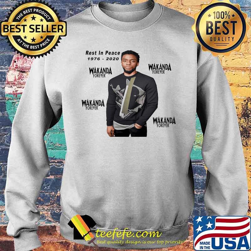 Rest in peace 1976 2020 wakanda forever black panther chadwick rip s Sweater Rest in peace 1976 2020 wakanda forever black panther chadwick rip s Sweater