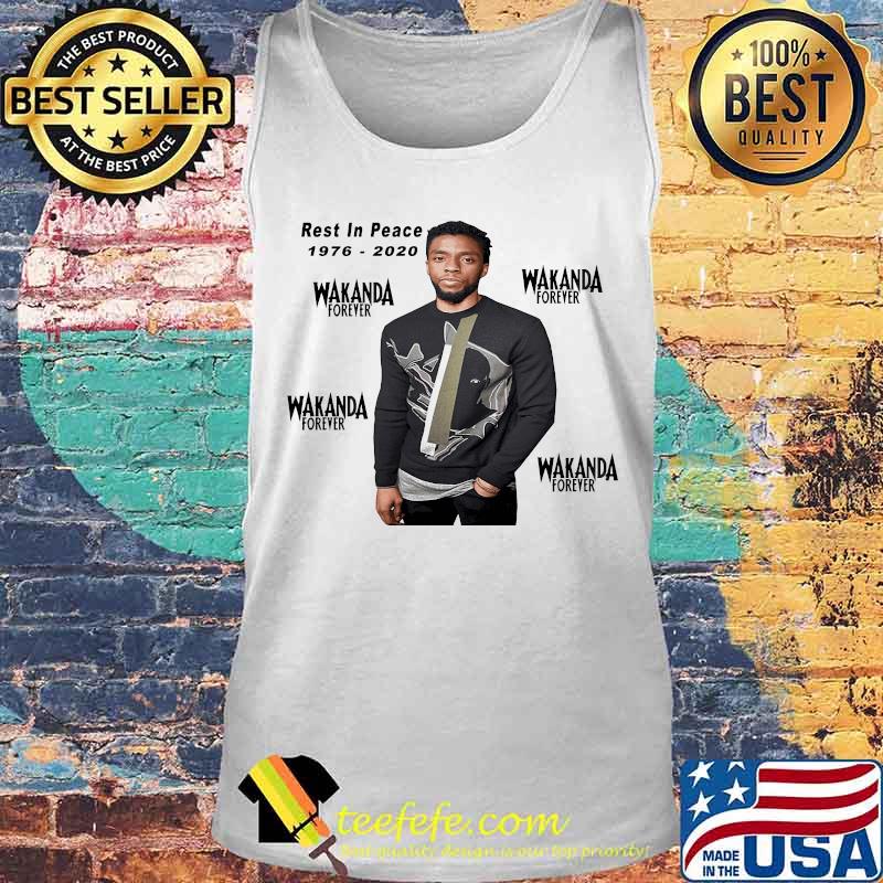 Rest in peace 1976 2020 wakanda forever black panther chadwick rip s Tank top Rest in peace 1976 2020 wakanda forever black panther chadwick rip s Tank top