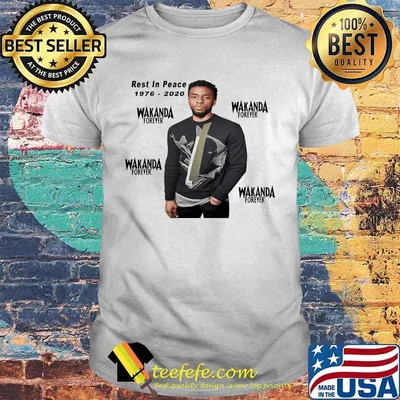 Rest in peace 1976 2020 wakanda forever black panther chadwick rip shirt