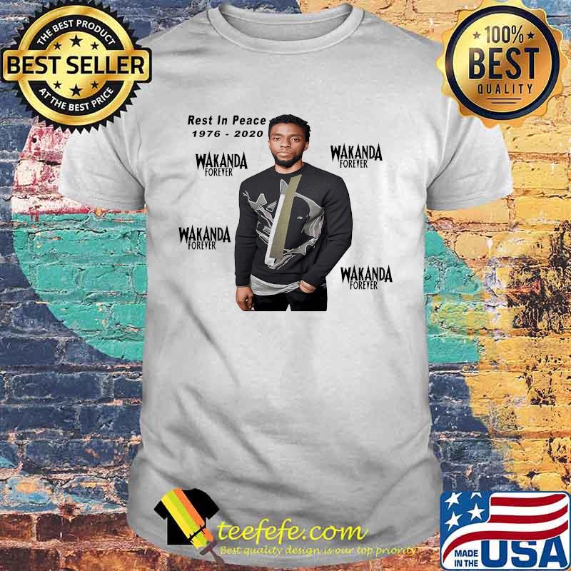 Rest in peace 1976 2020 wakanda forever black panther chadwick rip shirt Rest in peace 1976 2020 wakanda forever black panther chadwick rip shirt