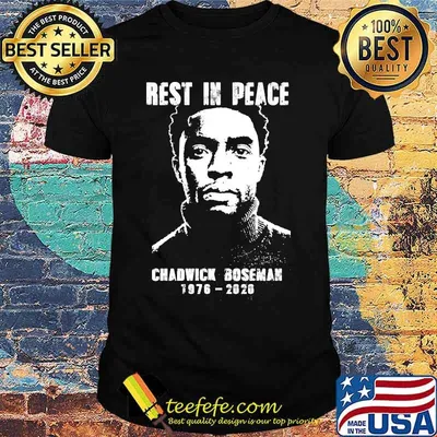 Rest in peace chadwick boseman rip 1976 2020 shirt