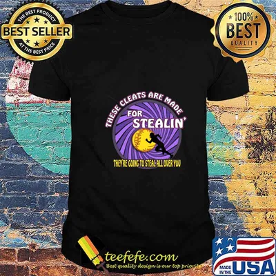 Retro Softball Tee - These Cleats are Made for Stealing T-Shirt