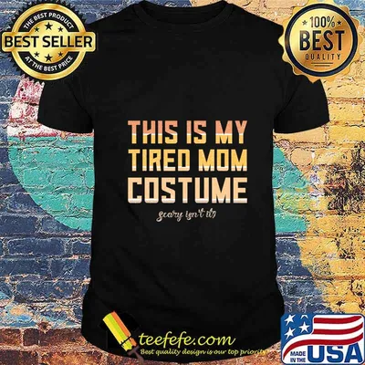 Retro This Is My Tired Mom Costume Halloween Tired Mom Gifts T-Shirt