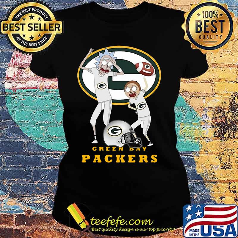 Rick and morty green bay packers s Ladies tee Rick and morty green bay packers s Ladies tee