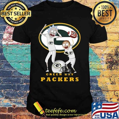 Rick and morty green bay packers shirt