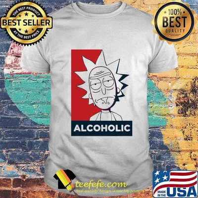 Rick science alcoholic cartoon shirt