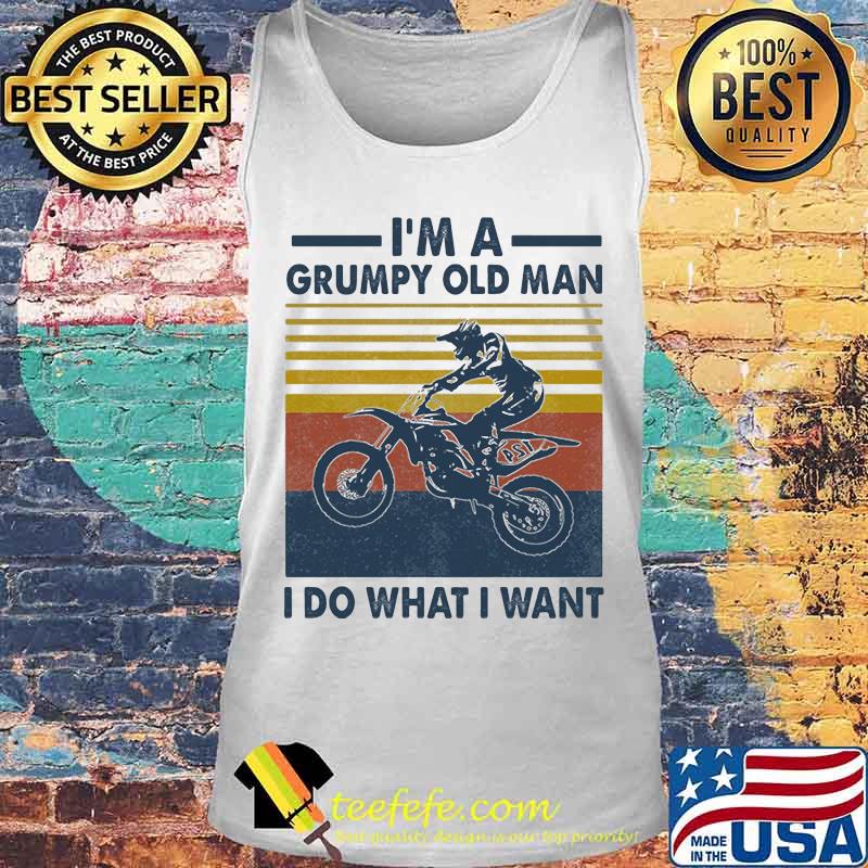 Riding motocross i'm a grumpy old man i do what i want vintage retro s Tank top Riding motocross i'm a grumpy old man i do what i want vintage retro s Tank top